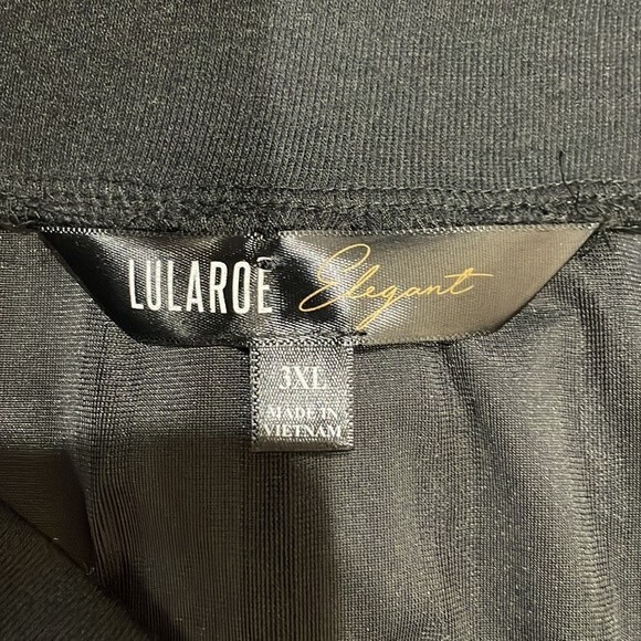 NEW!  LuLaRoe Stevie Black Velvet Shimmer Bomber Jacket - 3XL - Picture 5 of 6